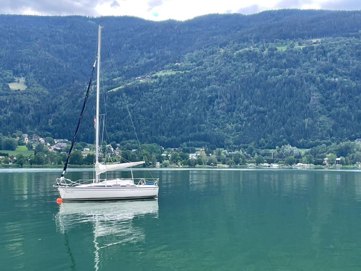 Ferienwohnung Mit Seeblick - Ossiacher See Gerlitzen Sattendorf المظهر الخارجي الصورة